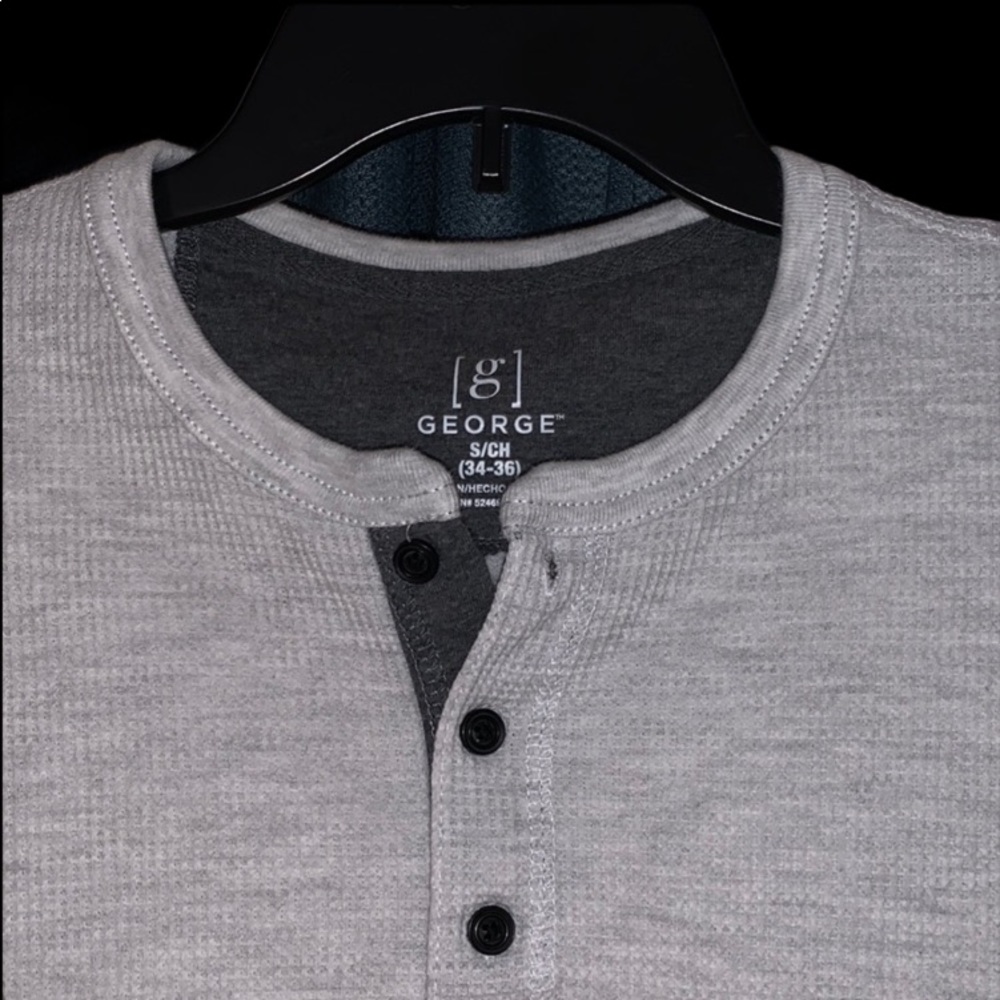 Men’s Heavyweight thermal Henley - Picture 3 of 5